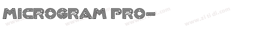 microgram pro字体转换